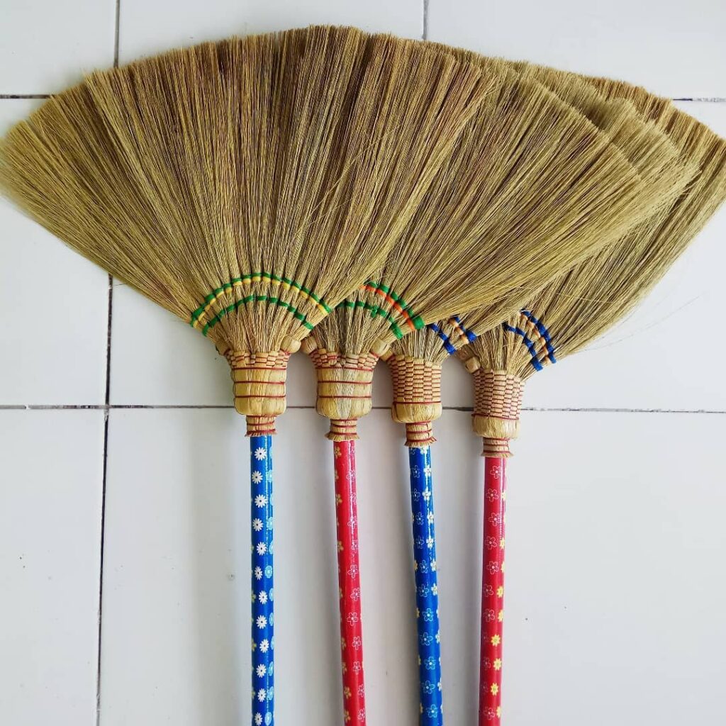 Grass broom export quality ready for international shipment