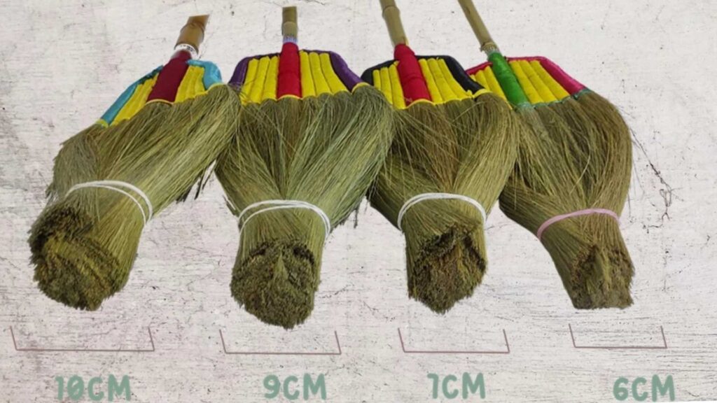 Natural broom manufacturing from sorghum grass