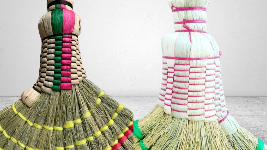 Grass broom export quality inspection before shipment