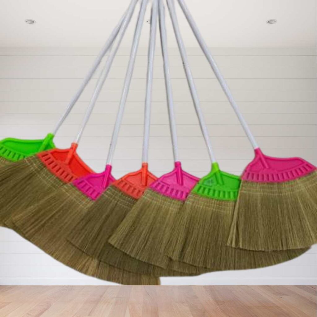 Grass broom manufacturers in Indonesia offering handmade grass brooms for cleaning tools