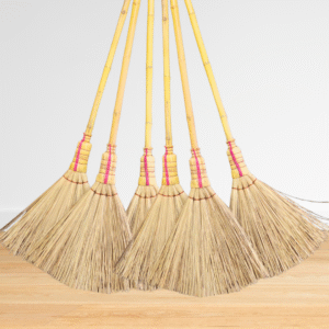 Palm broom leaf stick made from natural palm leaves for broom manufacturing