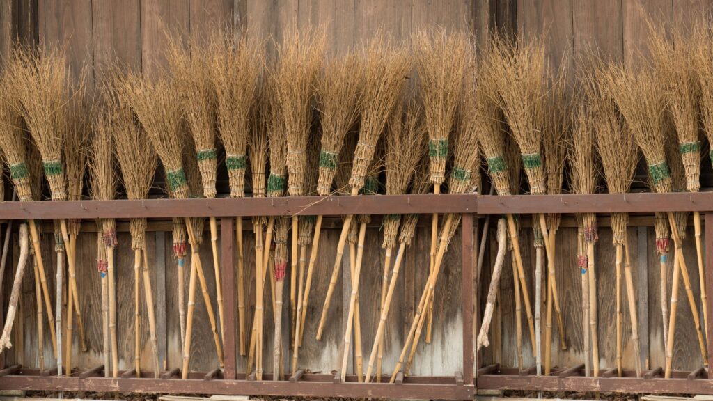 Bamboo broom supplier offering durable bamboo brooms for outdoor use