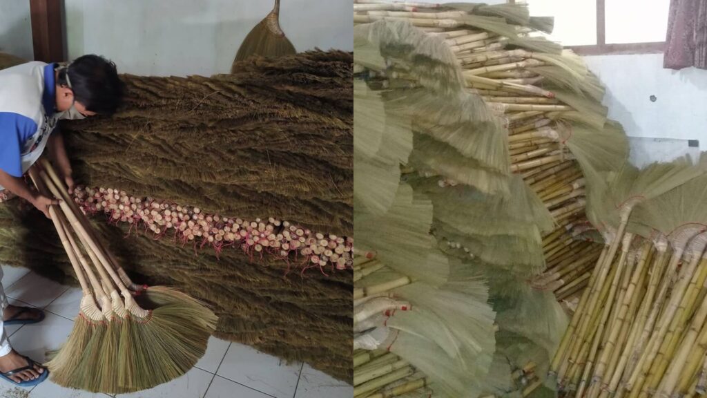 natural grass broom