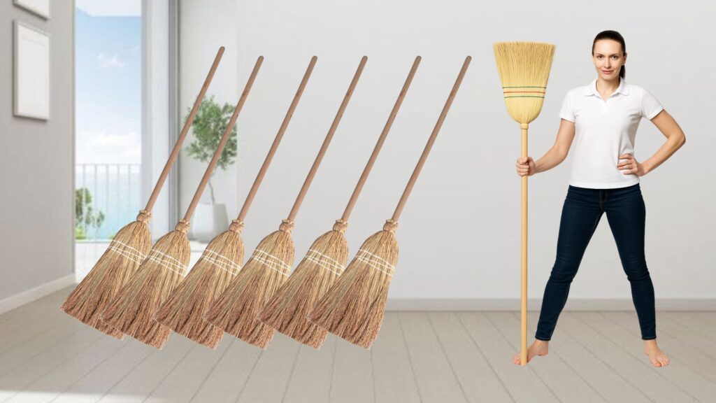Straw broom supplier exporting straw brooms to international markets