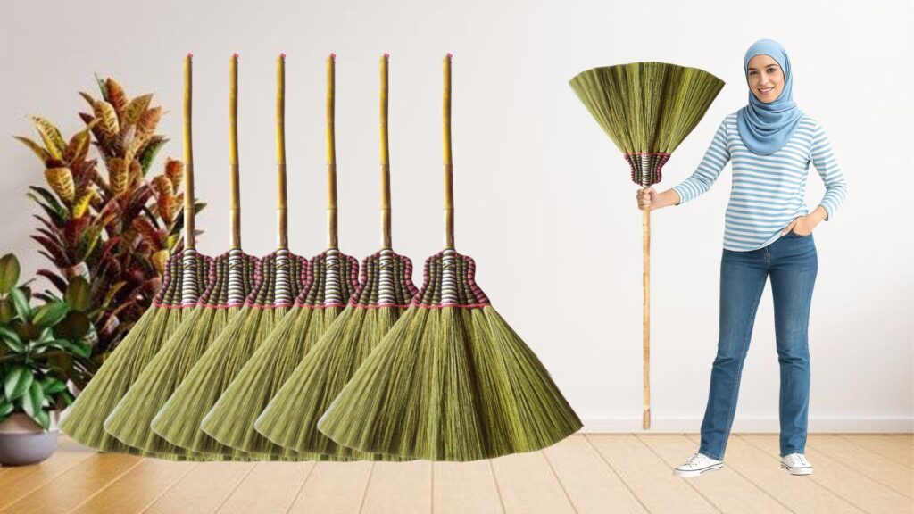 Broom grass manufacturer supplying broom grass as raw material for brooms