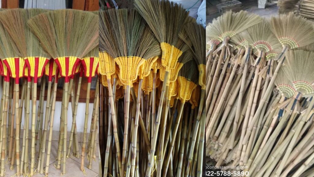 堅固耐用的草掃把,草纖維密實