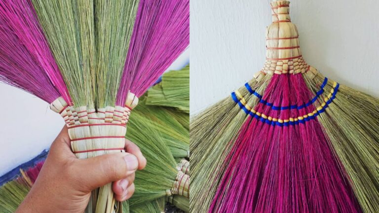natural fibre broom