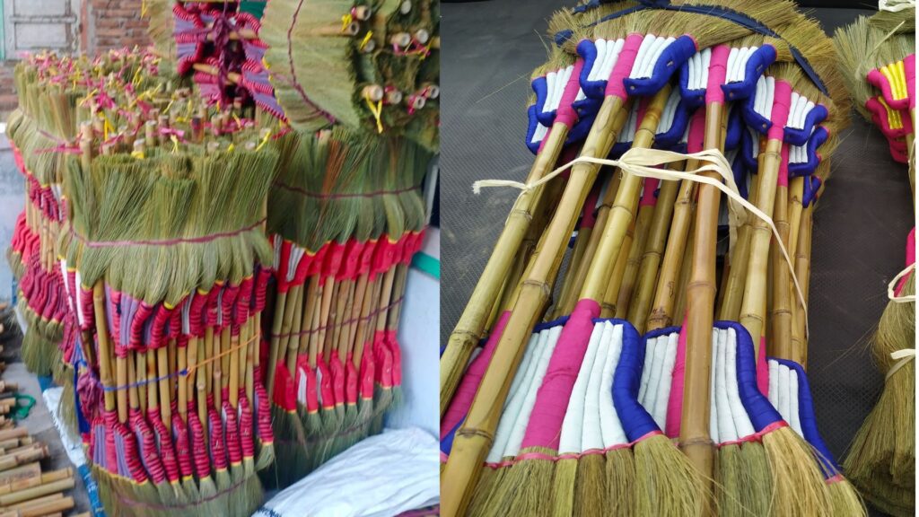 Natural broom manufacturing