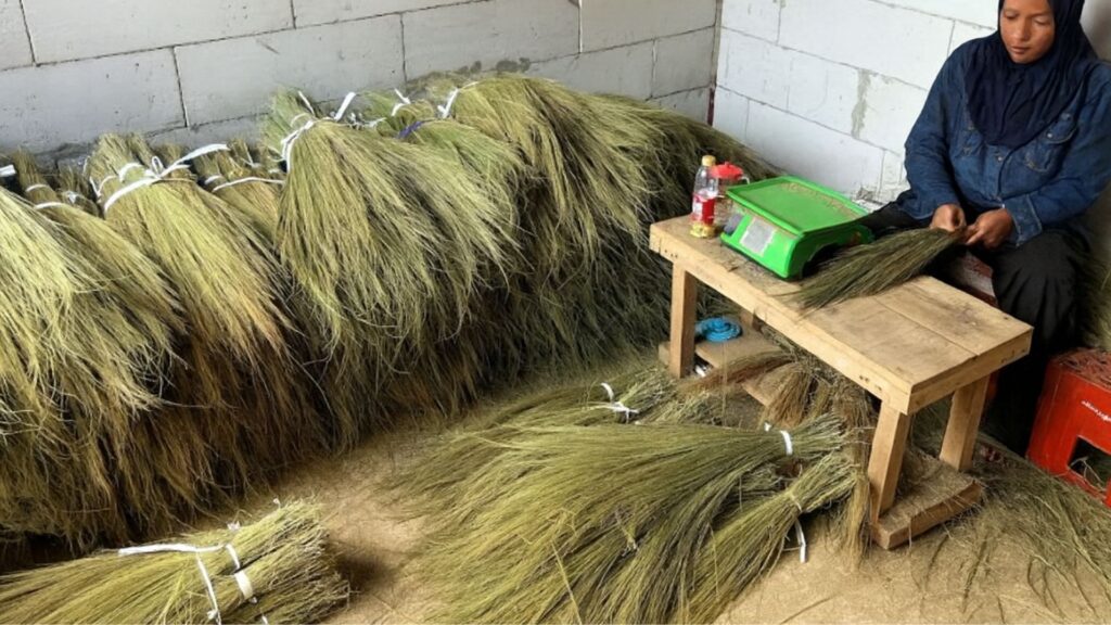 Handmade sustainable broom